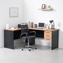 Informa G Zaki Kursi Kantor Sandaran Rendah - Hitam Tempat Duduk Kerja Dengan Roda Office Chair Kursi Mesh Staff Karyawan Furniture Indoor Kantor