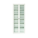 Informa Logan Rak Buku Pintu Kaca - Putih Bookshelf Books Storage Cabinet Kabinet Tempat Buku Dan Majalah Rak Pajangan Serbaguna