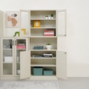 Informa Patto Lemari Arsip Kantor Metal Mid Open - Abu-Abu File Cabinet Lemari Besi Kabinet Tempat Dokumen Arsip Berkas Document Storage Furniture Kantor