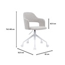 Informa Nara Kursi Kantor Tempat Duduk Kerja Dengan Roda Office Chair Kursi Staff Karyawan Furniture Indoor Kantor