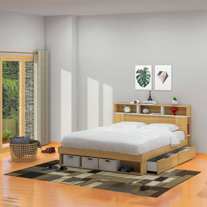 Informa 160X200 cm Gio Headboard Tempat Tidur - Euro Oak