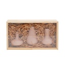 Informa 32.7x18.5x12.5 Cm Set 3 Pcs Vas - Krem