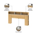 Informa 160X200 cm Gio Headboard Tempat Tidur - Euro Oak