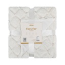 Informa 127X152 cm Demi Selimut Throw Faux Fur - Putih