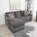 Informa Ashley Brise Sofa L Sectional Fabric - Abu-Abu