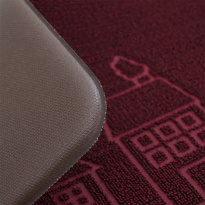 Informa 46X76 cm Keset Kamar Mandi Pvc Home - Merah Maroon