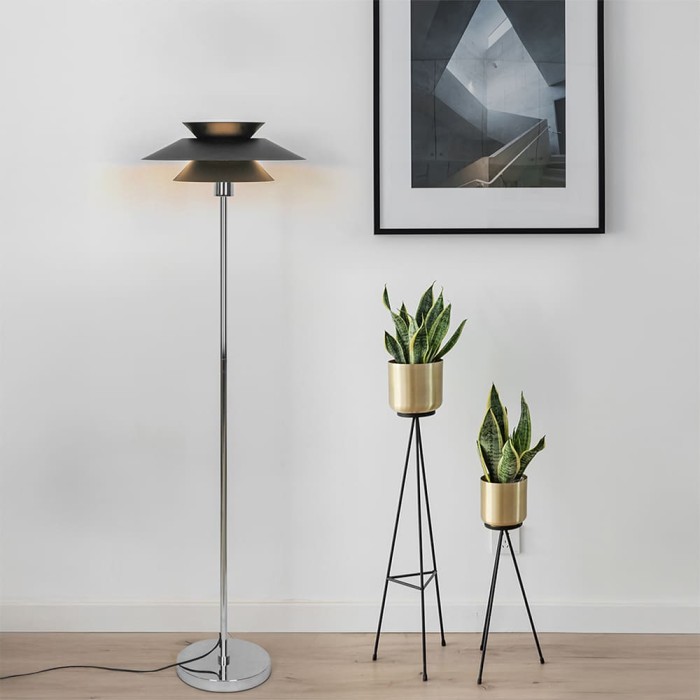 Informa grizel Lampu Lantai - Hitam Standing Floor Light Lampu Tiang Dekorasi Lampu Berdiri