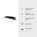 Informa Zelda Tempat Tidur Pijat Portable 2 Section - Hitam Kasur Massage Ranjang Pijat Ranjang Massage Tempat Tidur Pijat Lipat Ranjang Pijat Foldable