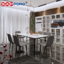 SAPPORO CASTELLO - Meja Makan Set Marmer | Dining Set Marmer