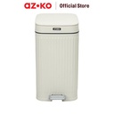 AZKO Stora 14 Ltr Doric Tempat Sampah Pedal Slim - Putih Ivory Tong Sampah Wadah Pembuangan Alat Kebersihan Trash Bin