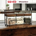 AZKO Picas 500 ml Set 3 Pcs Pinno Stoples Kaca Dengan Rak Jar Tempat Simpan Snack Dan Permen Setoples Toples Beling Serbaguna Perlengkapan Dapur Wadah Makanan