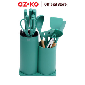 AZKO Culinart Set Gebore Pisau & Peralatan Masak Knife And Cooking Utensils Set Peralatan Memasak Food Grade Spatula Sutil Perlengkapan Dapur
