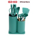 AZKO Culinart Set Gebore Pisau & Peralatan Masak Knife And Cooking Utensils Set Peralatan Memasak Food Grade Spatula Sutil Perlengkapan Dapur
