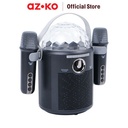 AZKO Sovox Speaker Karaoke Bluetooth Led 2 Mic - Hitam Perangkat Elektronik Spiker Audio Electronic