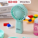 AZKO Ataru Kipas Angin Portable Rechargeable Dengan Gelembung - Hijau Handheld Fan Kipas Mini Travel Serbaguna Penyejuk Udara