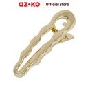 AZKO Ataru Jepit Rambut Wave - Silver/Gold Hair Clip Aksesoris Jepitan Cewek Penjepit Hiasan Rambut Wanita Aksesori Kepala