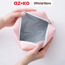 AZKO Ataru Boxy Pouch Pu - Pink Kantong Organizer Serbaguna Tempat Pensil Pulpen Alat Make Up Pouch Kosmetik Lucu
