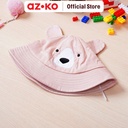AZKO Ataru Topi Bucket Anak Bear Dengan Ears - Pink aksesoris kepala kids bucket hat topi stylish anak lucu serbaguna aksesoris fashion anak