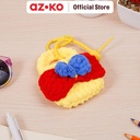 AZKO Ataru Gantungan Kunci Knitted Bow Series Random tws pouch key chain penanda kunci serbaguna key ring accessories