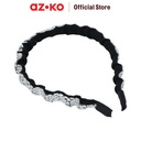 AZKO Ataru Bando Twisted Pearl - Silver headband aksesoris rambut bandana wanita women accessories hiasan kepala
