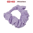 AZKO Ataru Set 2 Pcs Ikat Rambut Fabric hair tie aksesoris karet rambut cewek scrunchy wanita motif scrunchies lucu