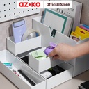 AZKO Stora Set 5 Pcs Organizer Meja Modular - Putih desk storage box tempat alat tulis minimalis serbaguna wadah penyimpanan multifungsi organizer meja