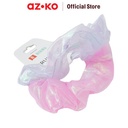 AZKO Ataru Set 2 Pcs Ikat Rambut Scrunchy Iridescent hair tie aksesoris karet rambut cewek scrunchy wanita scrunchies lucu