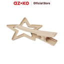 AZKO Ataru Set 2 Pcs Jepit Rambut Star - Cokelat hair clip aksesoris jepitan cewek penjepit hiasan rambut wanita aksesori kepala