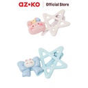 AZKO Ataru Set 2 Pcs Jepit Rambut Star Outline Bunny hair clip aksesoris jepitan cewek penjepit hiasan rambut wanita aksesori kepala