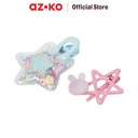 AZKO Ataru Set 2 Pcs Jepit Rambut Star Combination - Pink hair clip aksesoris jepitan cewek penjepit hiasan rambut wanita aksesori kepala