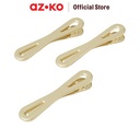 AZKO Ataru Set 3 Pcs Jepit Rambut Ribbon - Gold hair clip aksesoris jepitan cewek penjepit hiasan rambut wanita aksesori kepala
