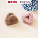 AZKO Ataru Set 2 Pcs Jepit Rambut Triangle Fur - Pink/Cokelat aksesoris rambutjepitanhair accessoriesklip penjepit rambut