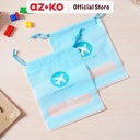 AZKO Ataru 16X20 cm Set 2 Pcs Pouch Travel Serut Kantong Organizer Kecil Tempat Kosmetik Pouch Aksesoris