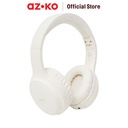 AZKO Ataru Headphone Bluetooth Bt037Nc - Krem Beige on ear headphones nirkabel headset telinga wireless aksesoris gadget