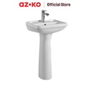 AZKO Fosa Wastafel Berdiri Dengan Pedestal B2404 - Putih sink cabinet kabinet bawah wastafel sink storage furniture dapur