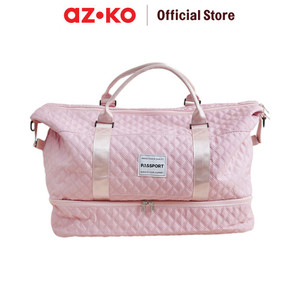 AZKO Passport Ogata Tas Travel - Pink travel bag tas traveling hand carry bag perlengkapan jalan-jalan