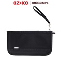 AZKO Passport Organizer Dokumen Travel - Hitam tempat dokumen surat penyimpanan arsip wadah kertas document serbaguna