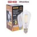 AZKO Krisbow Bohlam Led Sensor Cahaya Filamen St64 5 watt Warm White - Kuning bulb lampu indoor outdoor light led light bolam