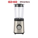 AZKO Kris 800 ml Blender 2In1 Stainless Steel - Hitam mesin pembuat jus juice maker food grade penghalus makanan perlengkapan dapur
