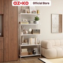 AZKO Masterspace 90X30X180 cm Rak Besi 5 Tingkat Perforated - Putih Storage Rack Metal Tempat Penyimpanan Serbaguna Rak Barang Organizer Gudang