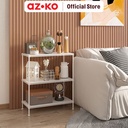 AZKO Masterspace 60X30X70 cm Rak Besi 3 Tingkat Perforated - Putih Storage Rack Metal Tempat Penyimpanan Serbaguna Rak Barang Organizer Gudang