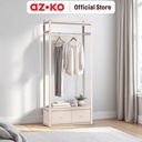AZKO Masterspace Urban Rak Penyimpanan Dengan Laci - Krem Beige Organizer Serbaguna Tempat Simpan Barang Multifungsi Rak Storage Perlengkapan Rumah Tangga