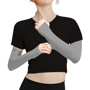 AZKO Alph Manset Lengan Ice Silk Spf 5 F Arm Sleeve Manset Tangan Olahraga Pelindung Lengan Uv Lengan Panjang Anti Uv