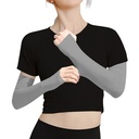 AZKO Alph Manset Lengan Ice Silk Spf 5 F Arm Sleeve Manset Tangan Olahraga Pelindung Lengan Uv Lengan Panjang Anti Uv