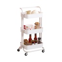 AZKO Masterspace Handy Rak Troli Tempat Penyimpanan Multifungsi Dengan Roda Storage Trolley Wheels Rack Perlengkapan Rumah Tangga
