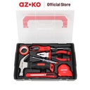 AZKO Maxbuilt Set 7 Pcs Perkakas Rumah Tangga - Merah Set Tool Kit Hand Tool Perkakas Rumahan