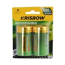 AZKO Krisbow Baterai Rechargeable C & D Batre Isi Ulang Peralatan Elektronik Battery Rechargeable