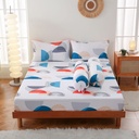 AZKO Sleeplite 18X2 Set Seprai Microfiber Abstrak Koa Sprei Motif Seprai Aesthetic Seprei Sheet Set Bed Sheet Aksesoris Tempat Tidur Set Sarung Bantal Sarung Guling
