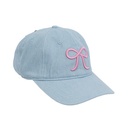 AZKO Ataru Topi Baseball Denim Bow Aksesoris Kepala Baseball Cap Topi Stylish Unisex Serbaguna Fashionable Hat Aksesoris Fashion Pria Wanita