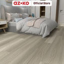 AZKO Krisfloor 122X18X0.4 cm Lantai Parket Spc - Abu-Abu Oak Lantai Kayu Laminate Lantai Motif Kayu Pelapis Lantai
